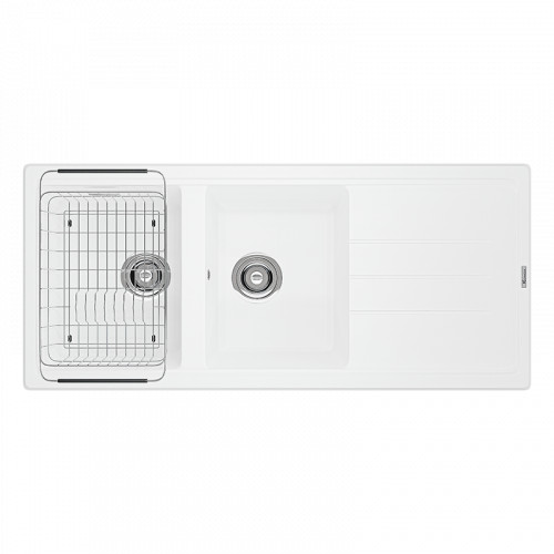 Chậu rửa bát đá Granite KONOX Livello 1160 White Silver