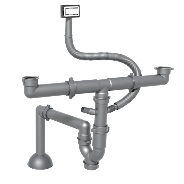 Xi phông chậu rửa bát Konox PD02