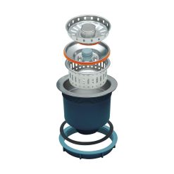 Bát đựng rác 4 lớp Inox 304 KLUGER KS-502DN113