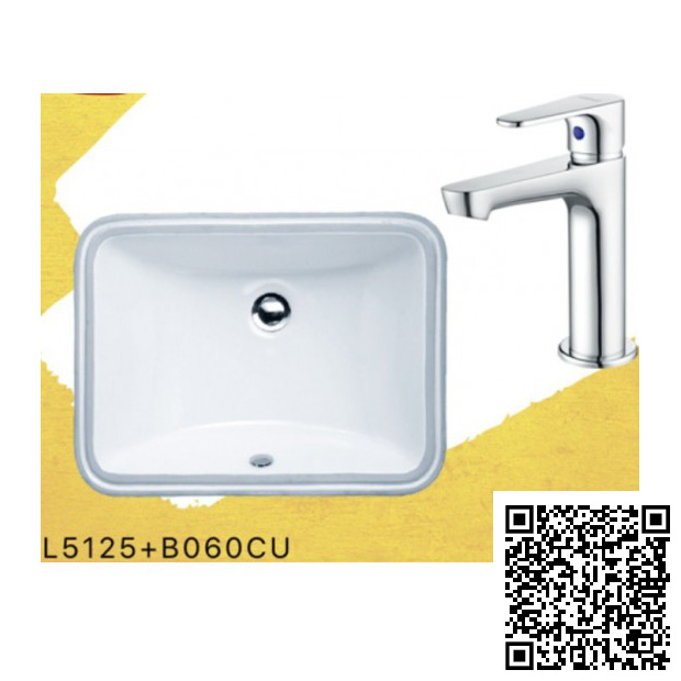 Combo Thiết bị vệ sinh Caesar Lavabo Và Vòi Lạnh L5125-B060CU