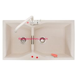 Chậu rửa bát đá nhân tạo Carysil LAC2 Cornflakes