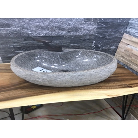 Chậu lavabo đá cuội tây bắc LC03-1