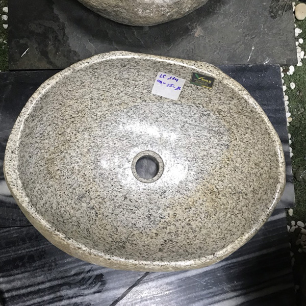 Chậu rửa mặt lavabo đá cuội Tây Bắc LC114