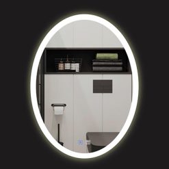 Gương đèn led cảm ứng hình elip đèn viền Bancoot LKM037D