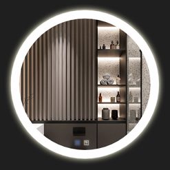 Gương đèn led cảm ứng tròn có gương cầu Bancoot LKM057