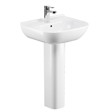 Chậu rửa mặt lavabo treo tường chân dài ELIMEN LP10128