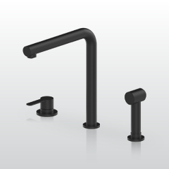 Vòi rửa bát màu đen Malloca K501B