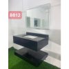 Bộ bàn đá 2 tầng chậu rửa lavabo đá kim sa tự nhiên HM-8612B