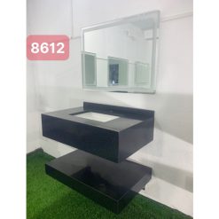 Bộ bàn đá 2 tầng chậu rửa lavabo đá kim sa tự nhiên HM-8612B