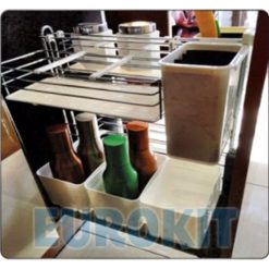 Giá để dao thớt gia vị chai lọ inox Eurokit MB 400