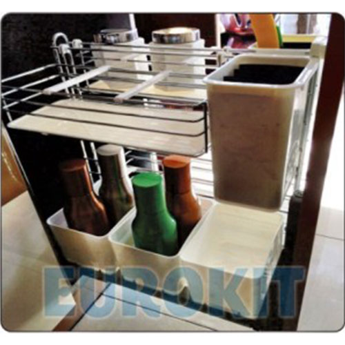 Giá để dao thớt gia vị chai lọ inox Eurokit MB 400