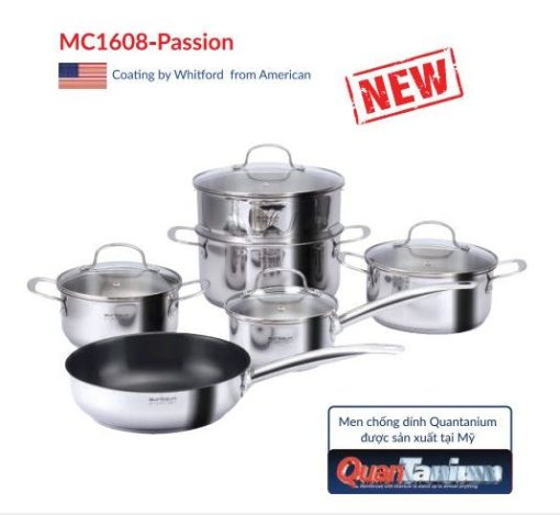 Bộ nồi inox 304 Eurosun MC1608-Passion
