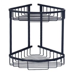 Kệ góc 2 tầng màu đen Miken 015D