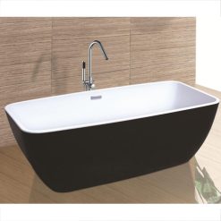 Bồn tắm đặt sàn màu đen nghệ thuật Miken 944B