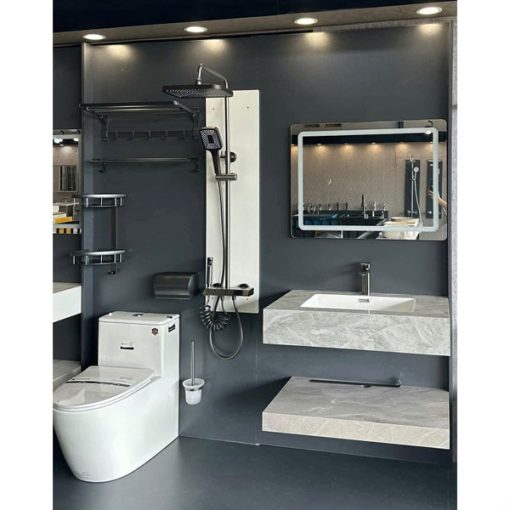 Trọn bộ thiết bị vệ sinh phòng tắm chất lượng cao Miken CB0002