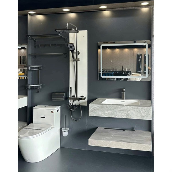 Trọn bộ thiết bị vệ sinh phòng tắm chất lượng cao Miken CB0002