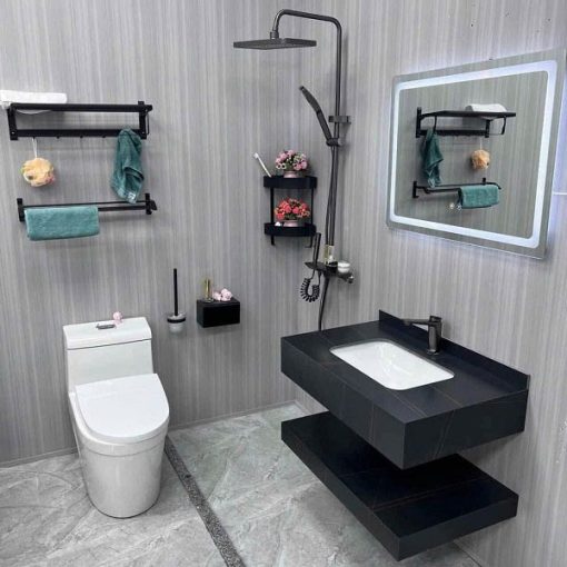 Trọn bộ thiết bị vệ sinh phòng tắm chất lượng cao Miken CB0006