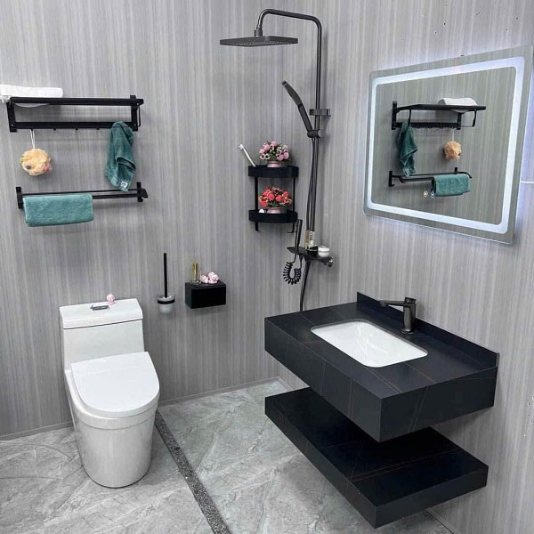 Trọn bộ thiết bị vệ sinh phòng tắm chất lượng cao Miken CB0006