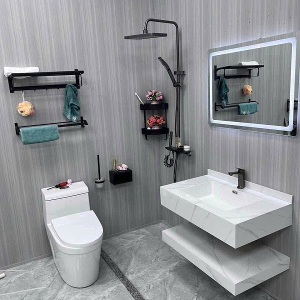 Trọn bộ thiết bị vệ sinh phòng tắm chất lượng cao Miken CB0008