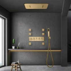 Sen tắm nhiệt độ âm tường mạ vàng Miken HI1508404
