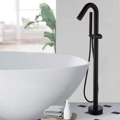 Sen cây đặt sàn cho bồn tắm màu đen Miken MK-098B