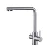 Vòi rửa bát nóng lạnh mạ màu đen kết hợp vòi RO Miken MK-2027BRO