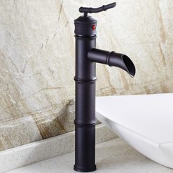 Vòi chậu lavabo mạ màu đen MK-5023B