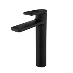 Vòi chậu rửa mặt lavabo mạ màu đen Miken MK-8031B