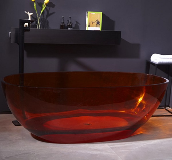 Bồn tắm nghệ thuật màu vàng cam Miken MK045YOR