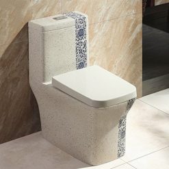 Bồn cầu men giả đá hoa văn Miken MKB-2036