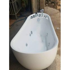 Bồn tắm massage sục thủy lực đèn led Miken MKB-6211W