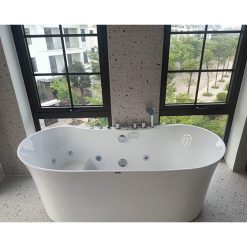 Bồn tắm massage sục thủy lực đèn led Miken MKB-6212W