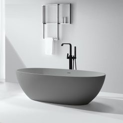 Bồn tắm màu Ghi xi măng đá nhân tạo marble Miken MKB-8807GR