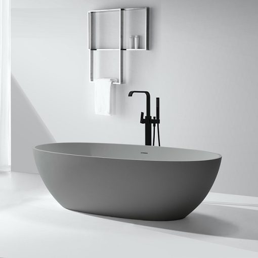 Bồn tắm màu Ghi xi măng đá nhân tạo marble Miken MKB-8807GR