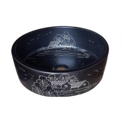 Chậu rửa lavabo nghệ thuật Miken MKC-016