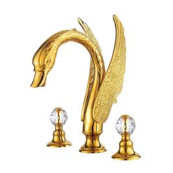 Vòi chậu lavabo mạ vàng Miken MKV-002