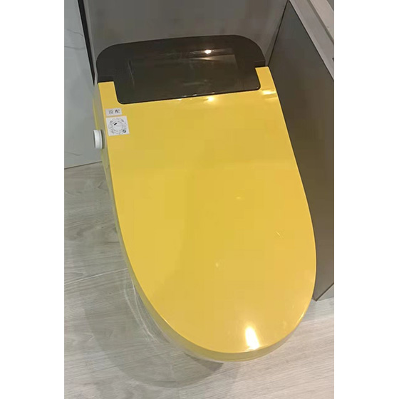 Bồn cầu nắp rửa điện tử màu vàng Miken SA-608Y