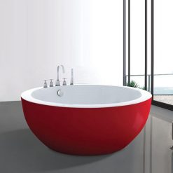 Bồn tắm hình tròn nghệ thuật màu đỏ Miken 5013R