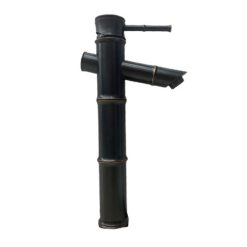 Vòi rửa lavabo đốt tre màu đen Miken 5022