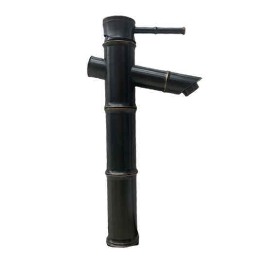 Vòi rửa lavabo đốt tre màu đen Miken 5022
