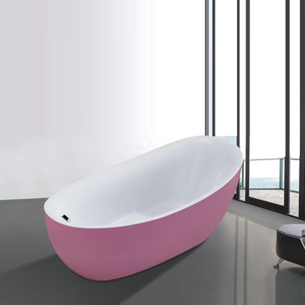 Bồn tắm nghệ thuật màu hồng Miken 5042P