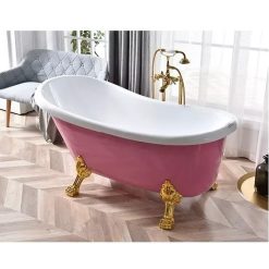 Bồn tắm nghệ thuật màu hồng Miken 5067P