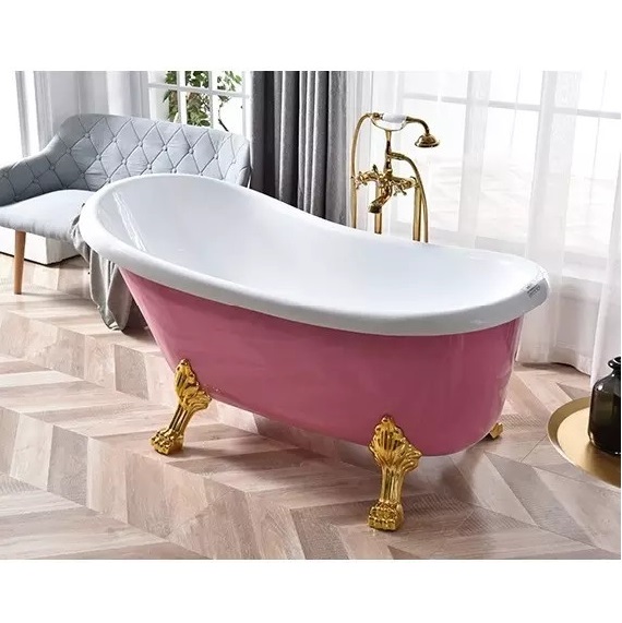 Bồn tắm nghệ thuật màu hồng Miken 5067P