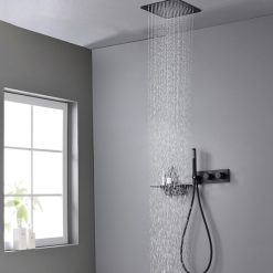 Sen tắm âm tường nhiệt độ màu đen Miken AH323SMB19