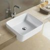 Chậu rửa lavabo bán âm bàn Miken AL-295BW