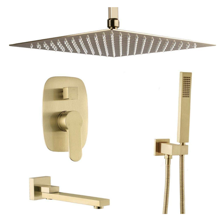 Sen tắm mạ màu vàng âm tường nóng lạnh Miken BUF-P10