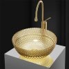 Chậu rửa lavabo thủy tinh pha lê Miken CPL-108