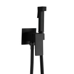 Vòi xịt vệ sinh nóng lạnh âm tường màu đen Miken F-7502B