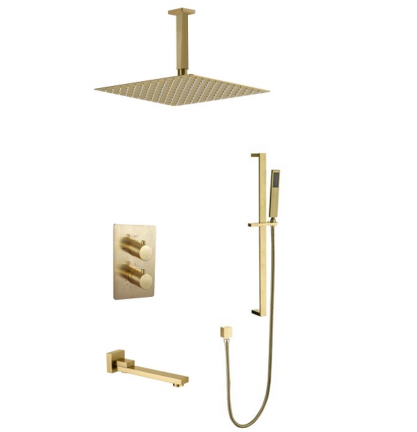 Sen tắm mạ màu vàng âm tường nhiệt độ Miken HD-M10-049