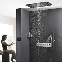 Sen tắm nóng lạnh âm tường màu đen HI05019A
